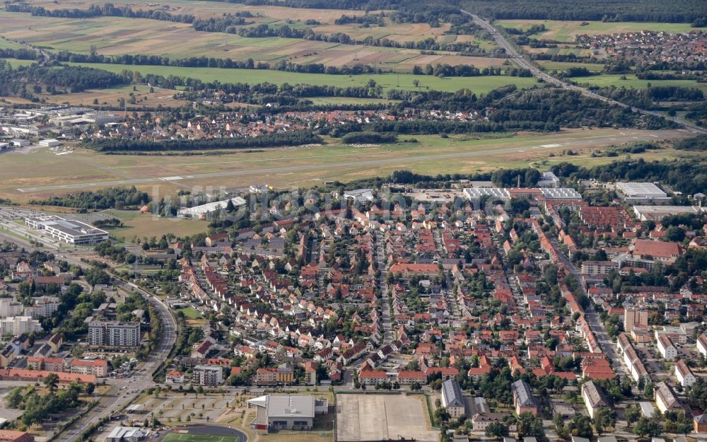 Bamberg aus der Vogelperspektive: Stadtansicht der Gartenstadt in Bamberg im Bundesland Bayern