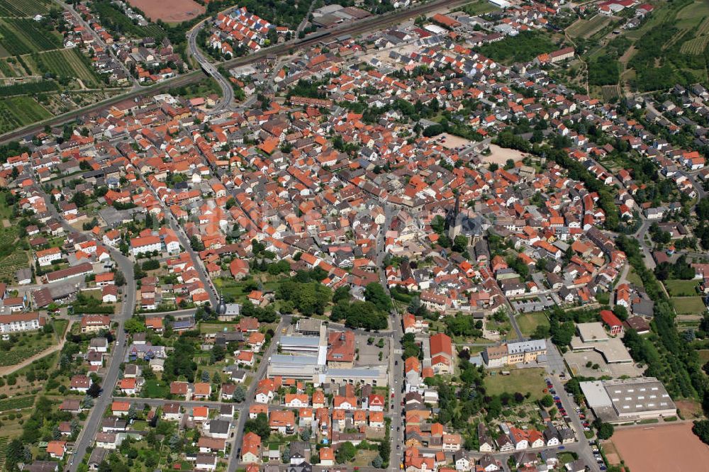 Luftbild Gau-Algesheim - Stadtansicht Gau-Algesheim