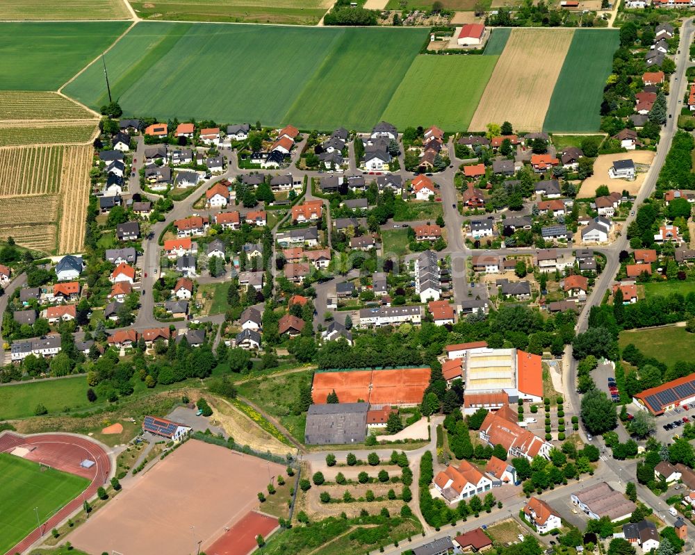 Luftaufnahme Gau-Weinheim, Ober-Saulheim - Stadtansicht von Gau-Weinheim, Ober-Saulheim im Bundesland Rheinland-Pfalz