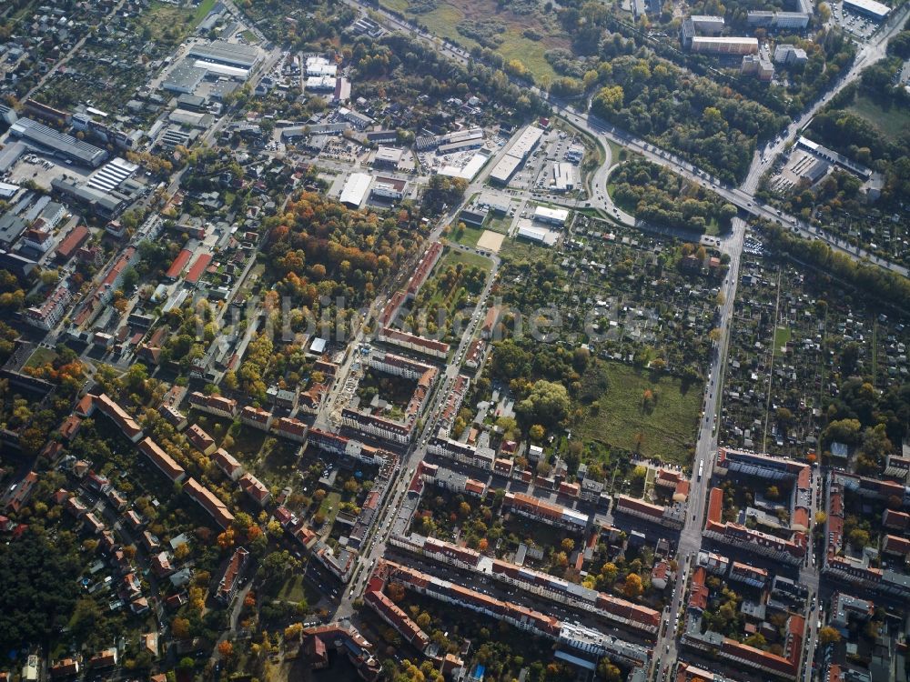 Luftaufnahme Potsdam - Stadtansicht vom Gebiet um den Filmpark Babelsberg in Potsdam im Bundesland Brandenburg