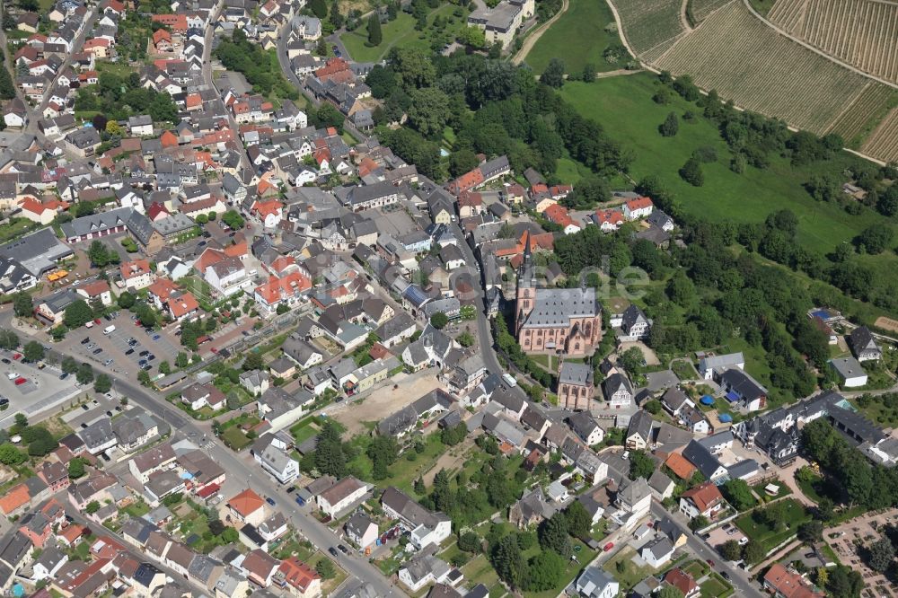 Luftbild Kiedrich - Stadtansicht der Gemeinde Kiedrich im Rheingau-Taunus-Kreis in Hessen