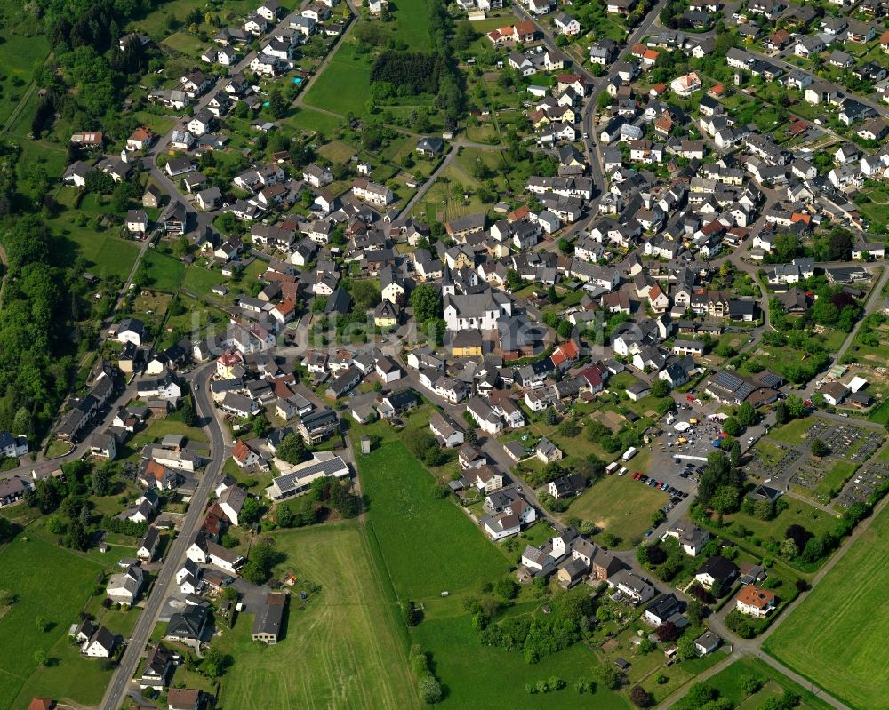 Gemünden aus der Vogelperspektive: Stadtansicht von Gemünden im Bundesland Rheinland-Pfalz