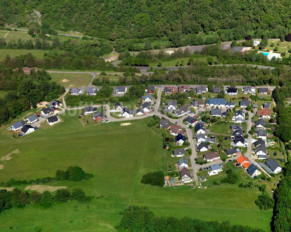 Gemünden von oben - Stadtansicht von Gemünden im Bundesland Rheinland-Pfalz