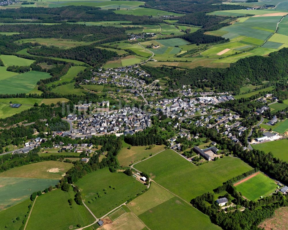 Luftbild Gemünden - Stadtansicht von Gemünden im Bundesland Rheinland-Pfalz