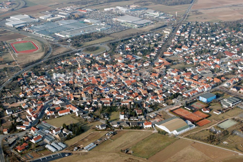 Luftbild Gensingen - Stadtansicht Gensingen