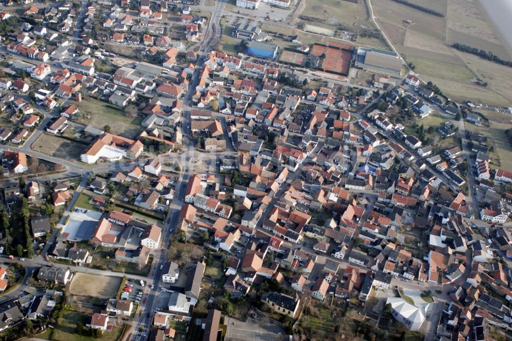 Luftaufnahme Gensingen - Stadtansicht Gensingen