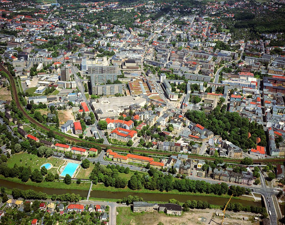 Luftaufnahme Gera - Stadtansicht von Gera in Thüringen