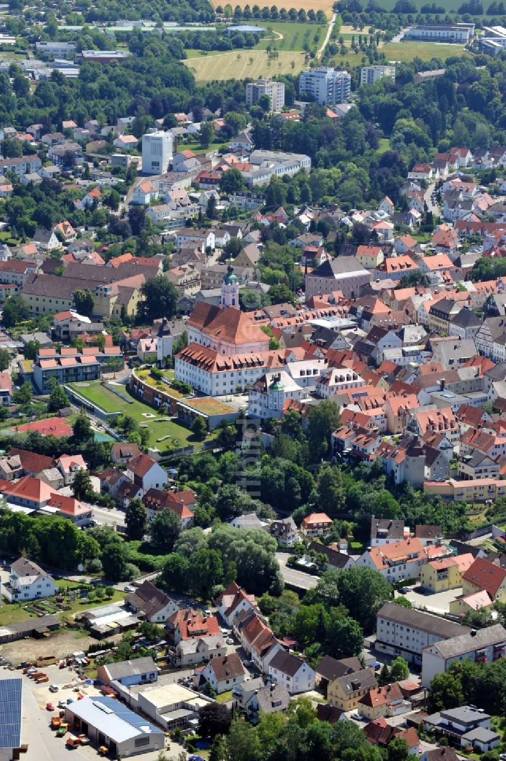 Luftbild Günzburg - Stadtansicht von Günzburg im Bundesland Bayern