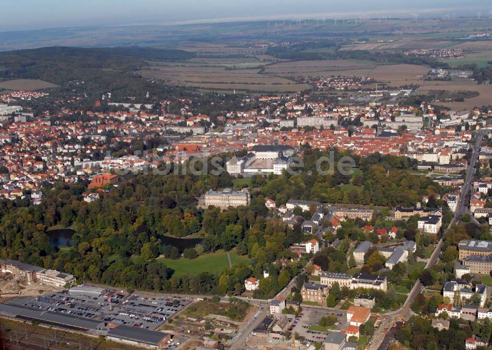 Luftaufnahme Gotha - Stadtansicht von Gotha mit Schloss Friedenstein