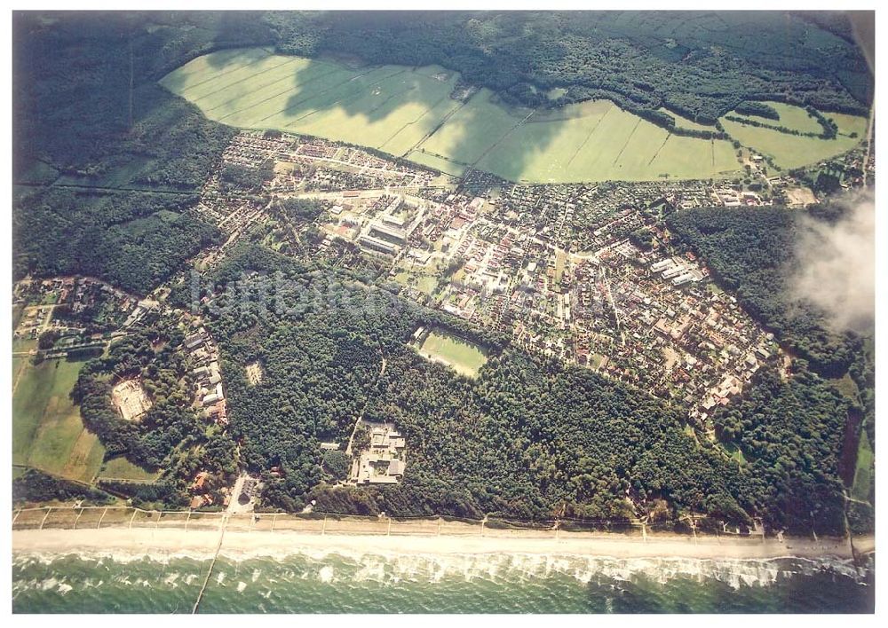 Graal-Müritz / Mecklenburg Vorpommern von oben - Stadtansicht Graal - Müritz / Mecklenburg Vorpommern / 27.09.02