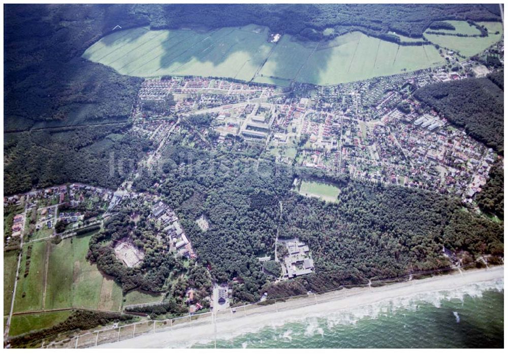 Graal-Müritz / Mecklenburg Vorpommern aus der Vogelperspektive: Stadtansicht Graal - Müritz / Mecklenburg Vorpommern / 27.09.02