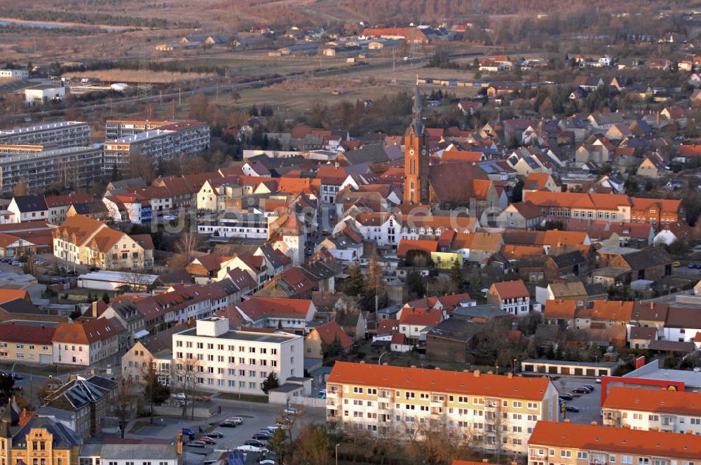 Gräfenhainichen aus der Vogelperspektive: Stadtansicht Gräfenhainichen