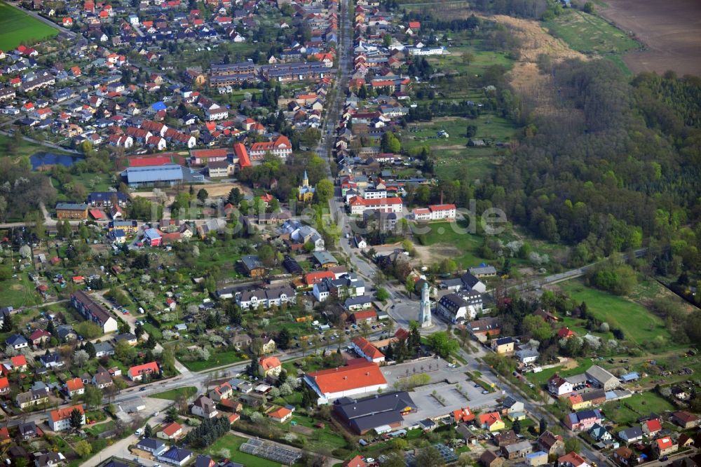 Großbeeren aus der Vogelperspektive: Stadtansicht von Großbeeren im Landkreis Teltow-Fläming in Brandenburg