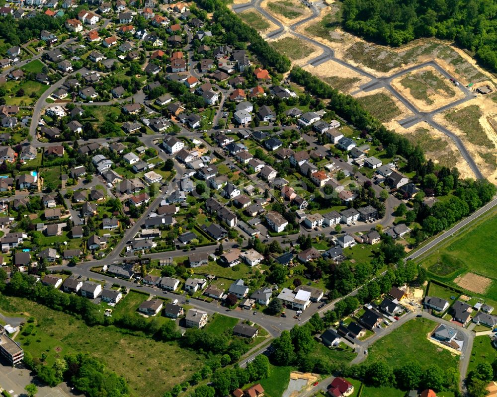 Hachenburg von oben - Stadtansicht von Hachenburg im Bundesland Rheinland-Pfalz