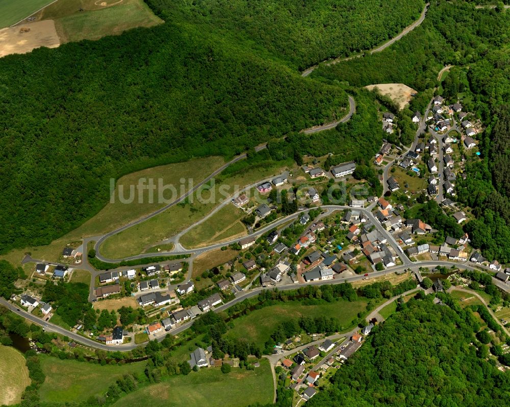 Hahnenbach von oben - Stadtansicht von Hahnenbach im Bundesland Rheinland-Pfalz