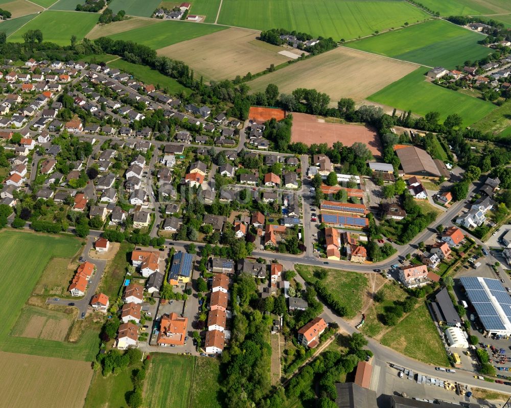 Hahnheim aus der Vogelperspektive: Stadtansicht von Hahnheim im Bundesland Rheinland-Pfalz