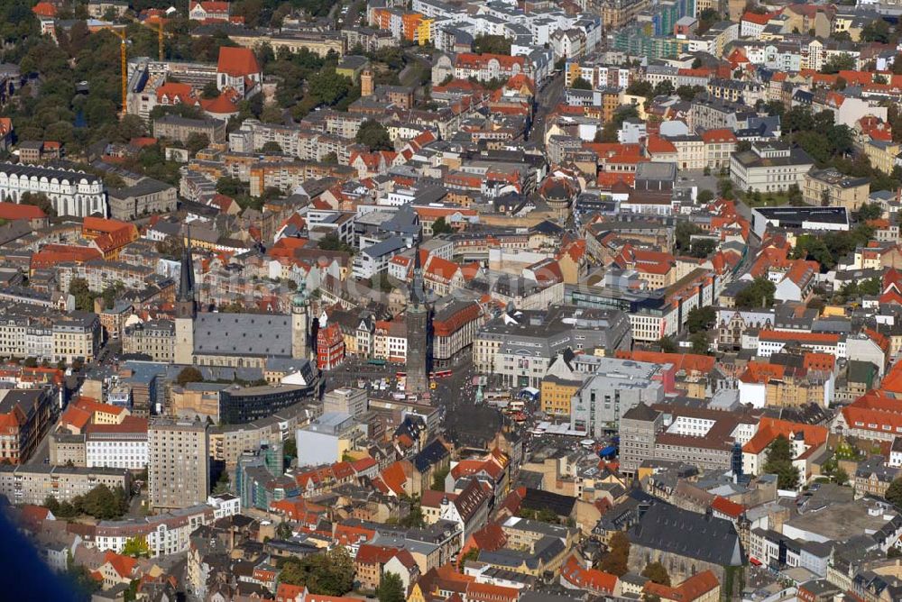 Luftaufnahme Halle - Stadtansicht Halle an der Saale