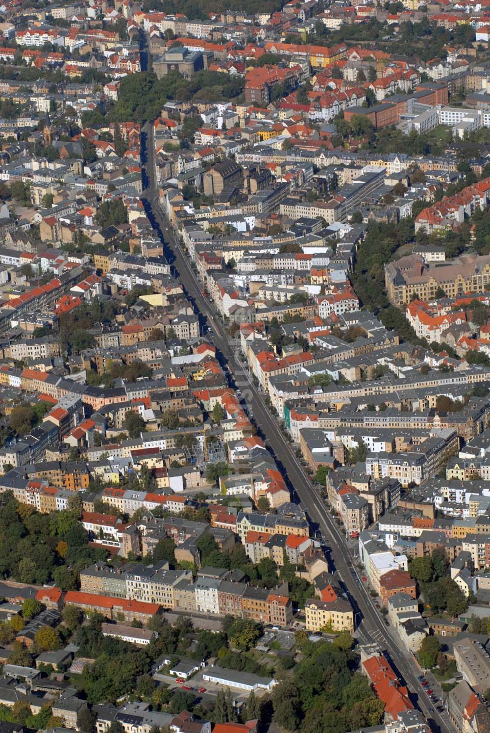 Halle aus der Vogelperspektive: Stadtansicht Halle an der Saale