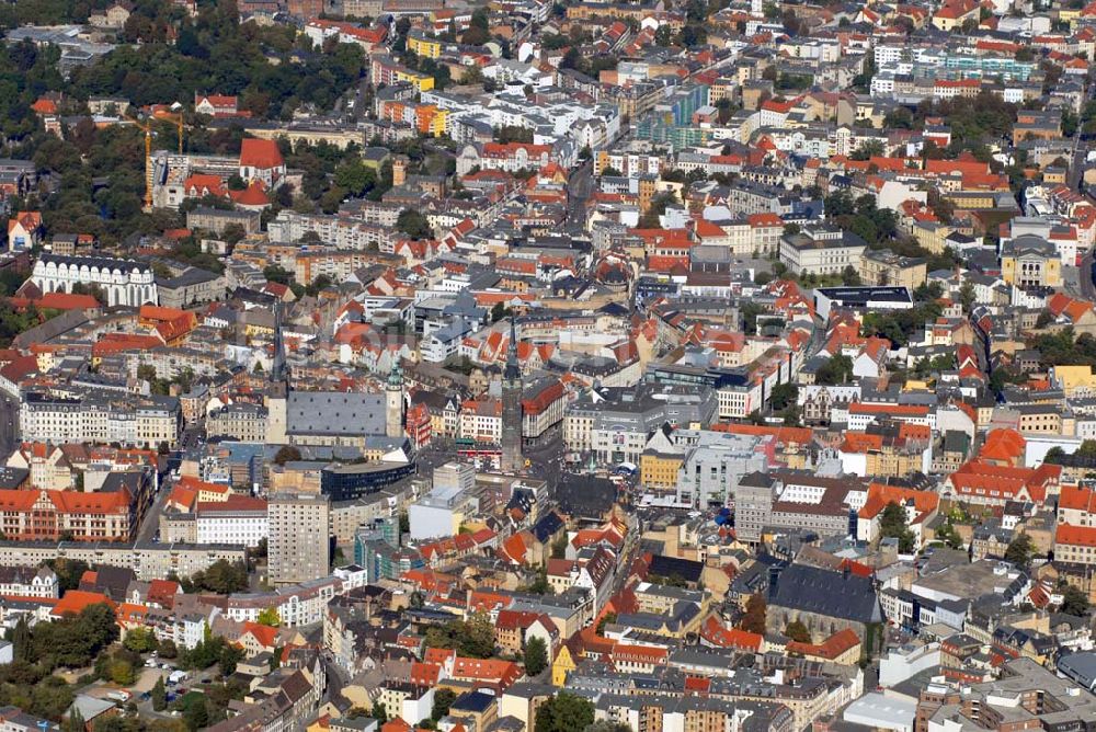 Luftaufnahme Halle - Stadtansicht Halle an der Saale