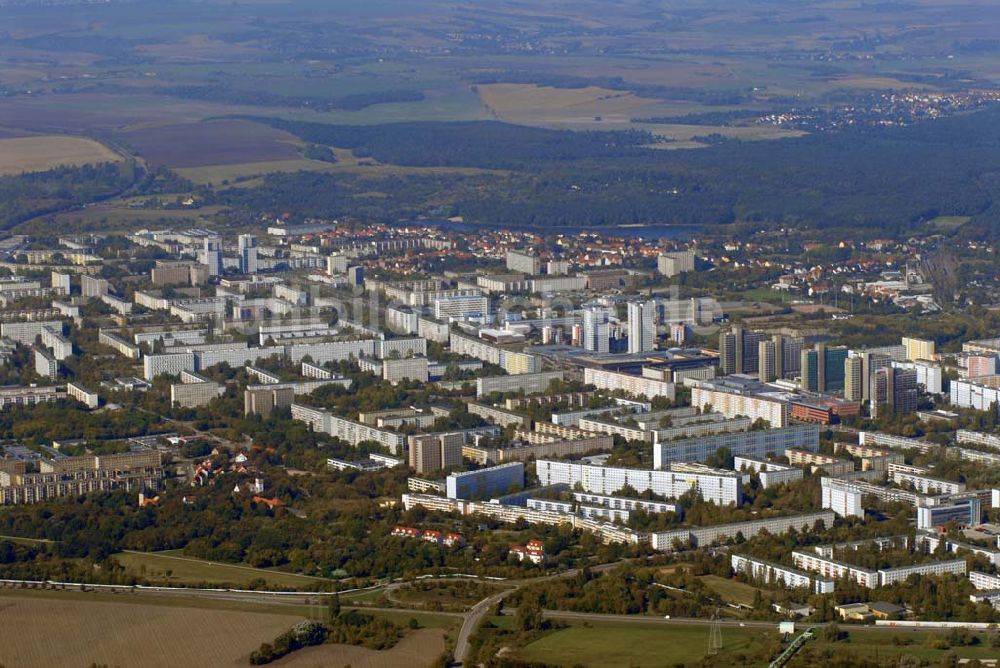 Halle aus der Vogelperspektive: Stadtansicht Halle an der Saale