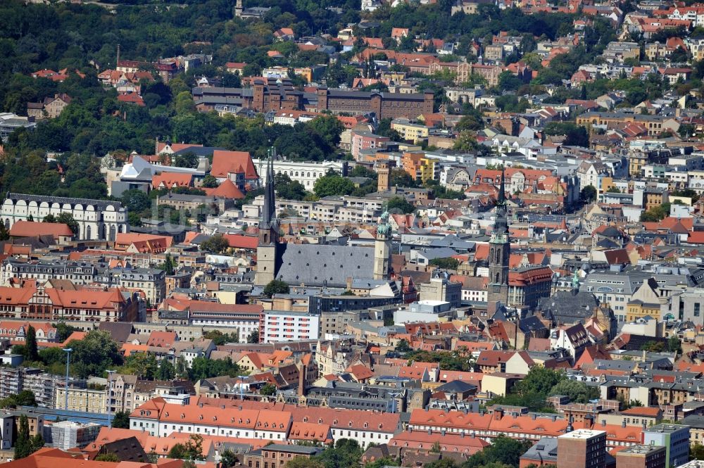 Halle (Saale) von oben - Stadtansicht von Halle (Saale) im Bundesland Sachsen-Anhalt