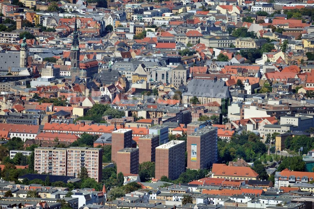 Halle (Saale) von oben - Stadtansicht von Halle (Saale) im Bundesland Sachsen-Anhalt