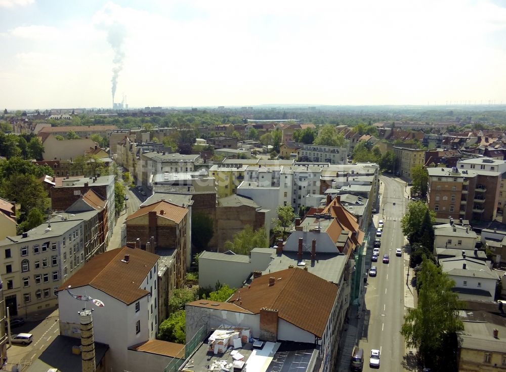 Halle (Saale) aus der Vogelperspektive: Stadtansicht von Halle ( Saale ) im Bundesland Sachsen-Anhalt