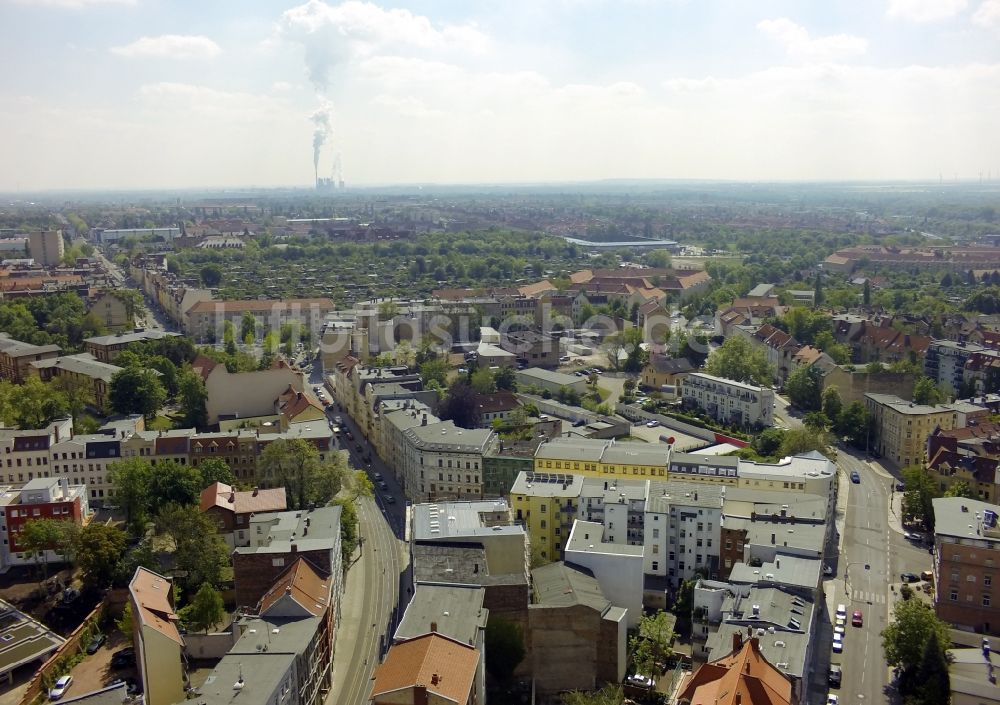 Luftaufnahme Halle (Saale) - Stadtansicht von Halle ( Saale ) im Bundesland Sachsen-Anhalt