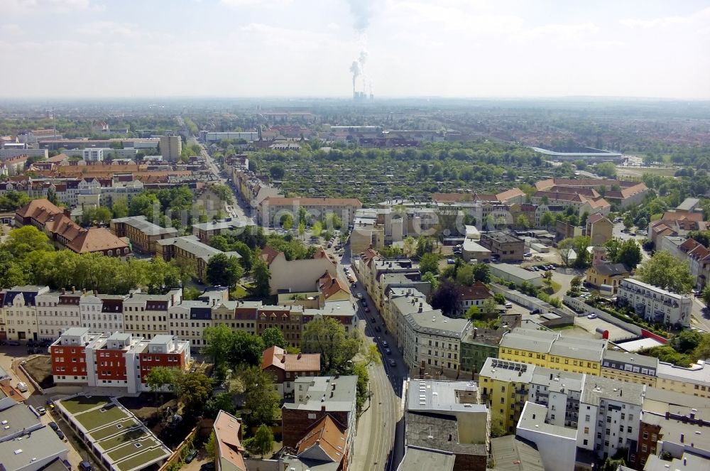 Halle (Saale) von oben - Stadtansicht von Halle ( Saale ) im Bundesland Sachsen-Anhalt