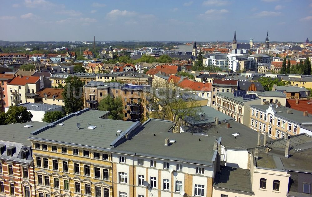 Halle (Saale) von oben - Stadtansicht von Halle ( Saale ) im Bundesland Sachsen-Anhalt