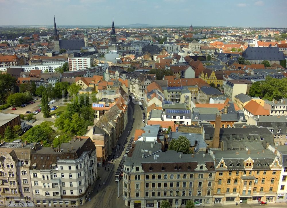 Luftbild Halle (Saale) - Stadtansicht von Halle ( Saale ) im Bundesland Sachsen-Anhalt