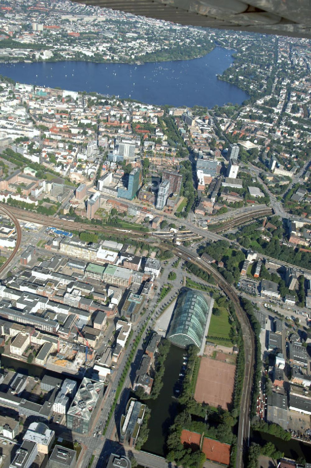 Luftbild Hamburg - Stadtansicht Hamburg Mitte