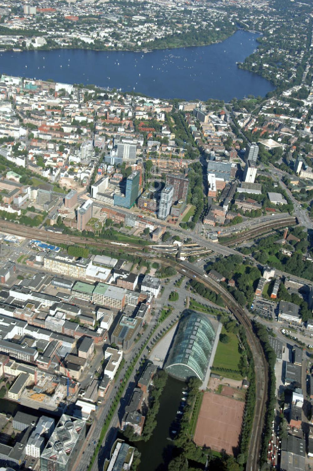 Luftaufnahme Hamburg - Stadtansicht Hamburg Mitte