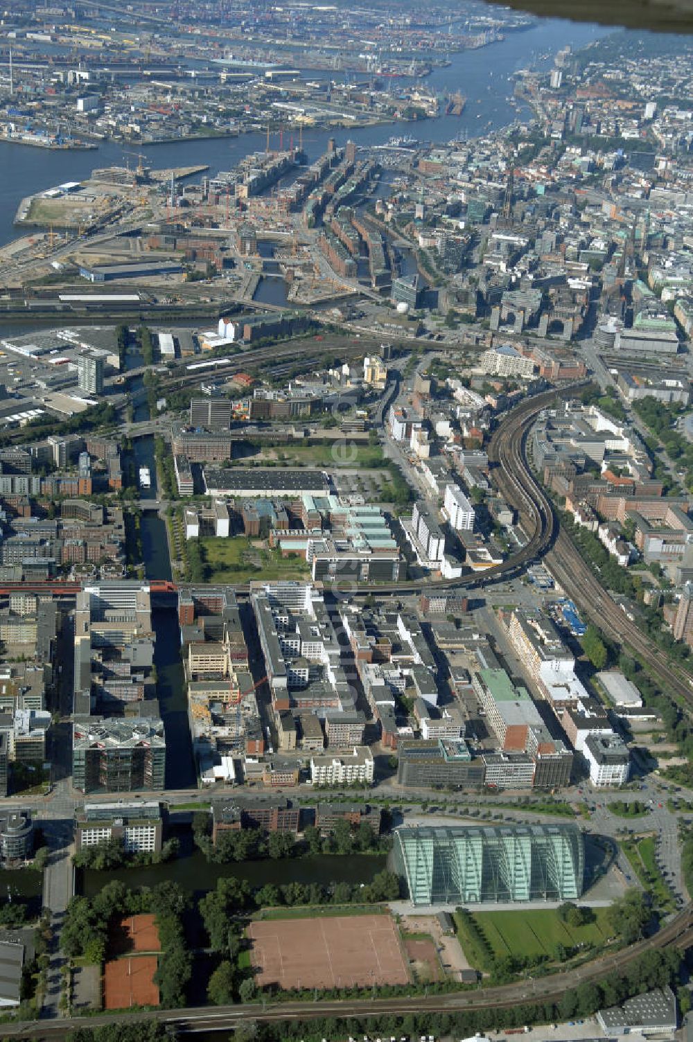 Hamburg von oben - Stadtansicht Hamburg Mitte