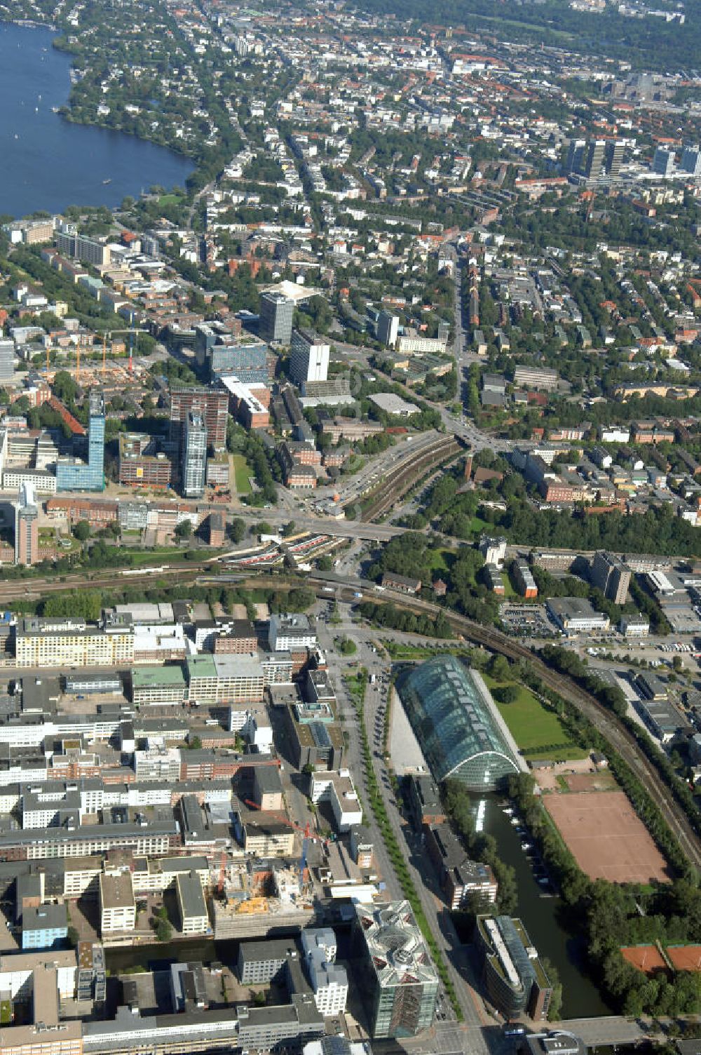 Luftbild Hamburg - Stadtansicht Hamburg Mitte