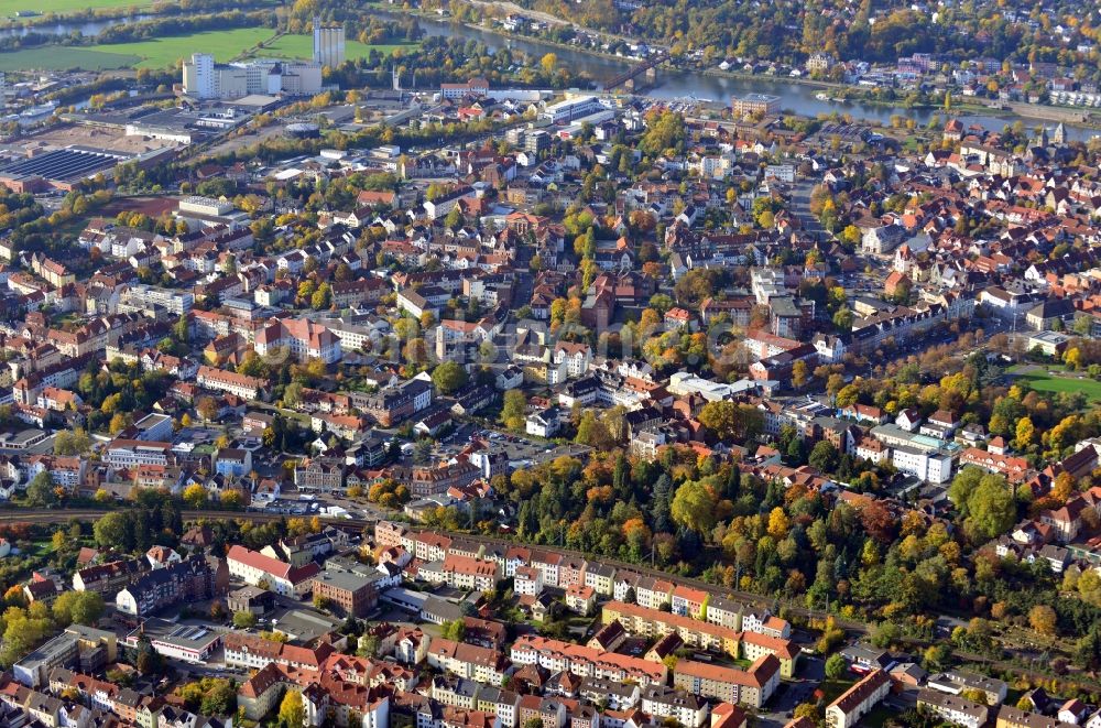 Luftbild Hameln - Stadtansicht von Hameln im Bundesland Niedersachsen