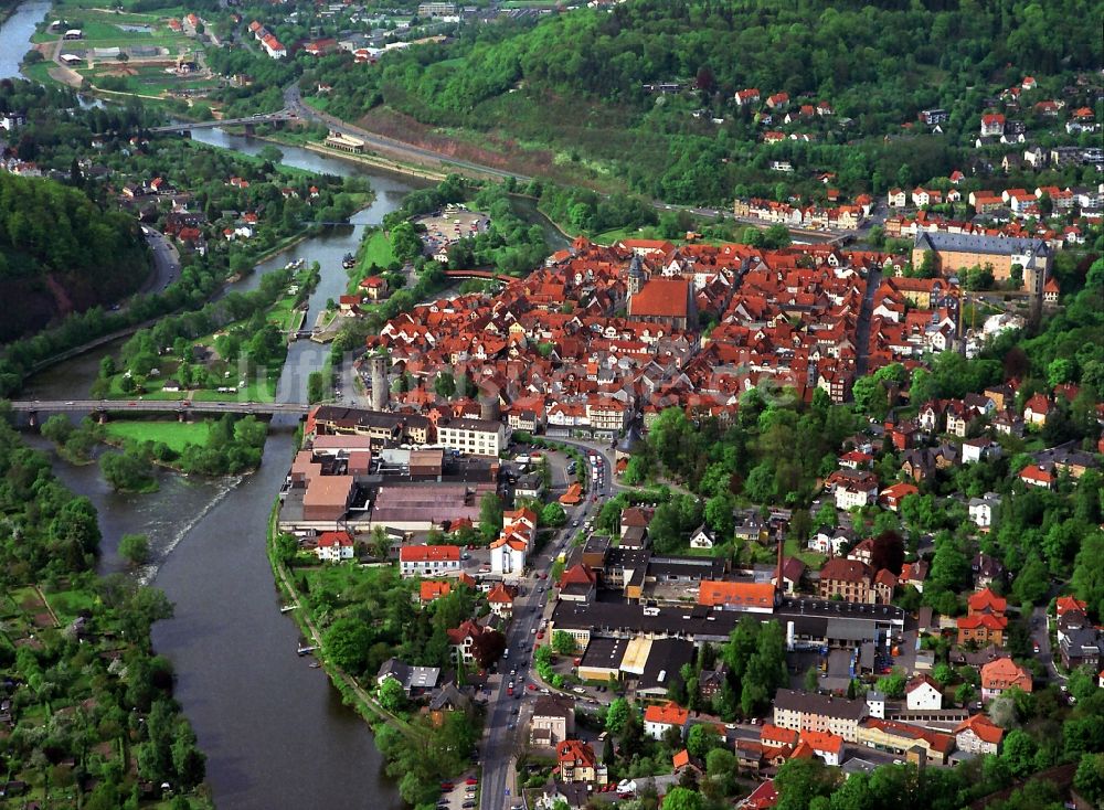 Luftbild Hann. Münden - Stadtansicht von Hann. Münden in Niedersachsen