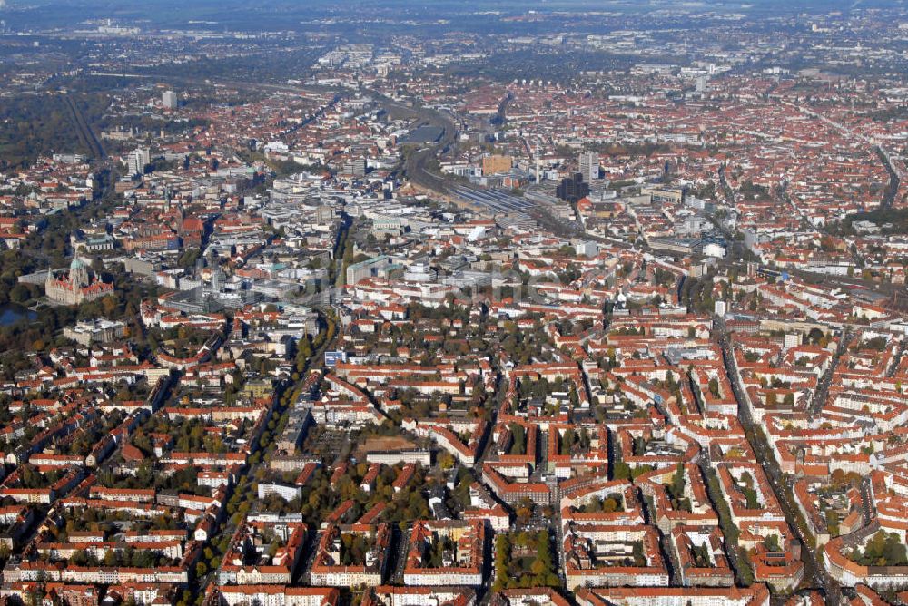 Luftaufnahme Hannover - Stadtansicht Hannover