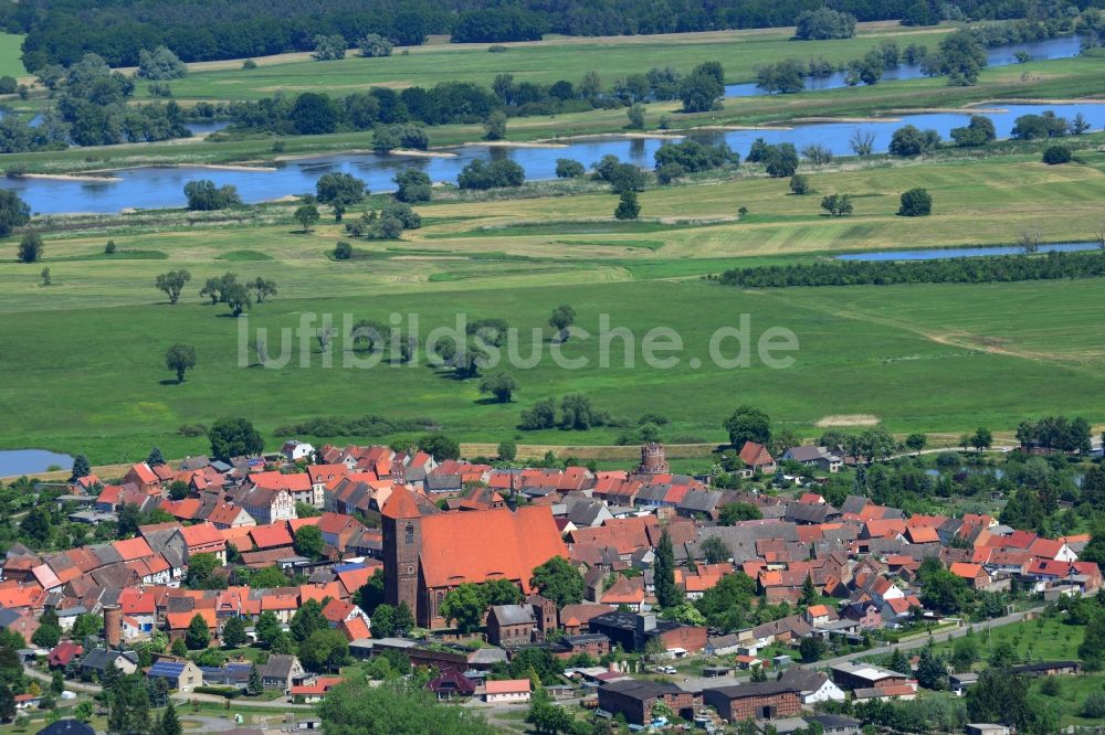 Luftbild Hansestadt Werben (Elbe) - Stadtansicht der Hansestadt Werben (Elbe) im Bundesland Sachsen-Anhalt