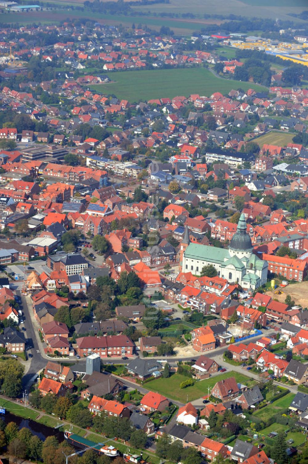 Haren von oben - Stadtansicht Haren im Emsland