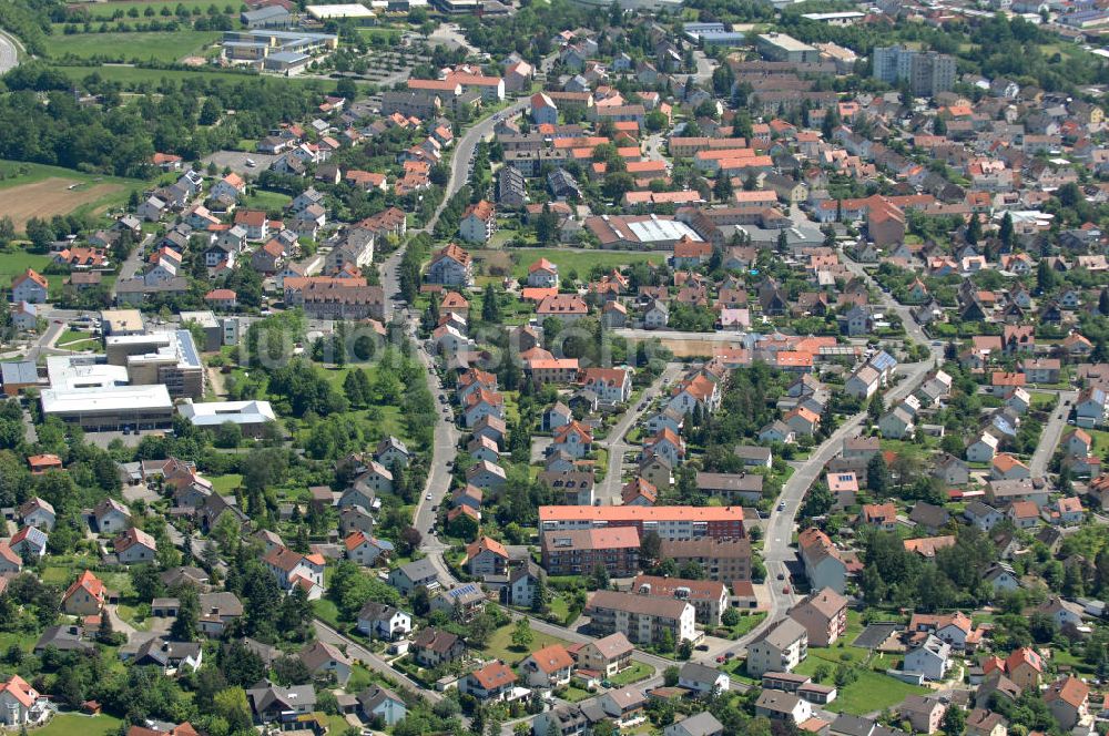 Haßfurt von oben - Stadtansicht Haßfurt in Bayern