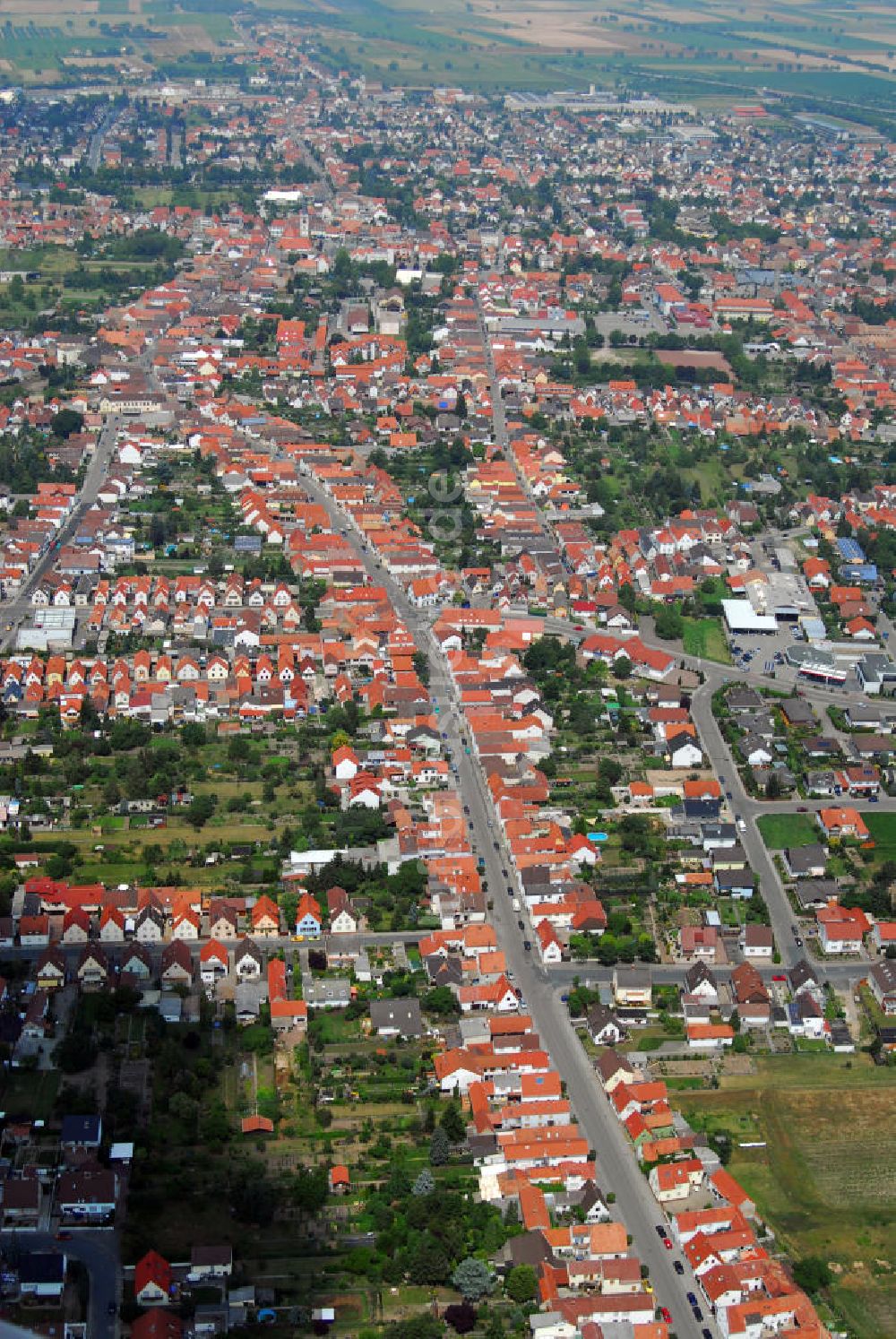 Haßloch von oben - Stadtansicht Haßloch