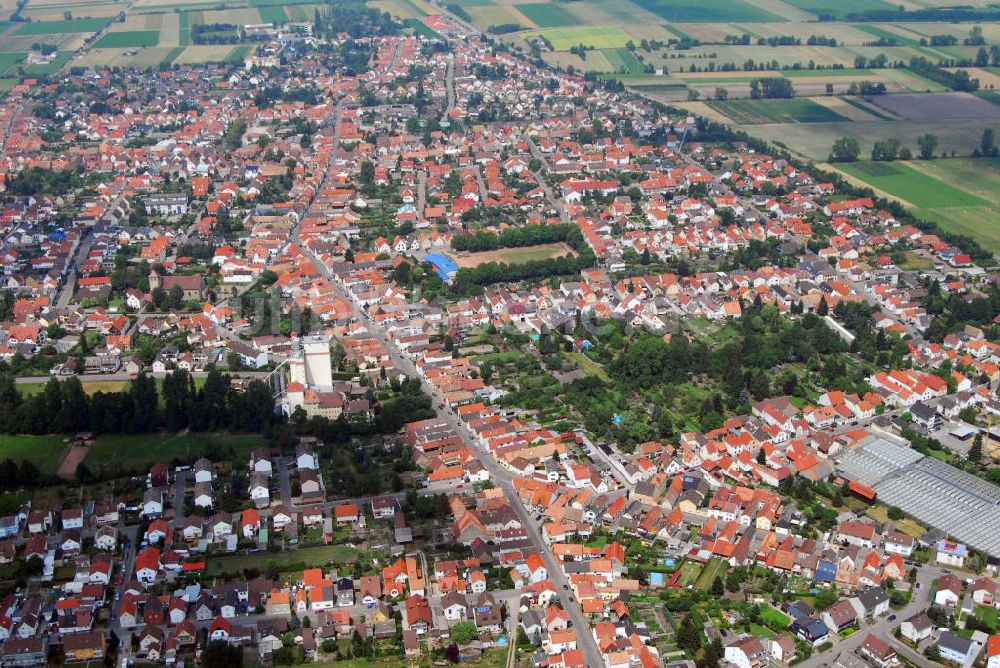 Luftbild Haßloch - Stadtansicht Haßloch