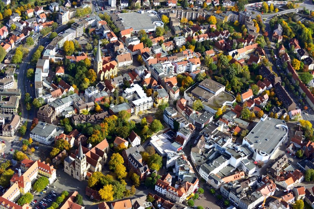 Herford aus der Vogelperspektive: Stadtansicht von Herford im Bundesland Nordrhein-Westfalen