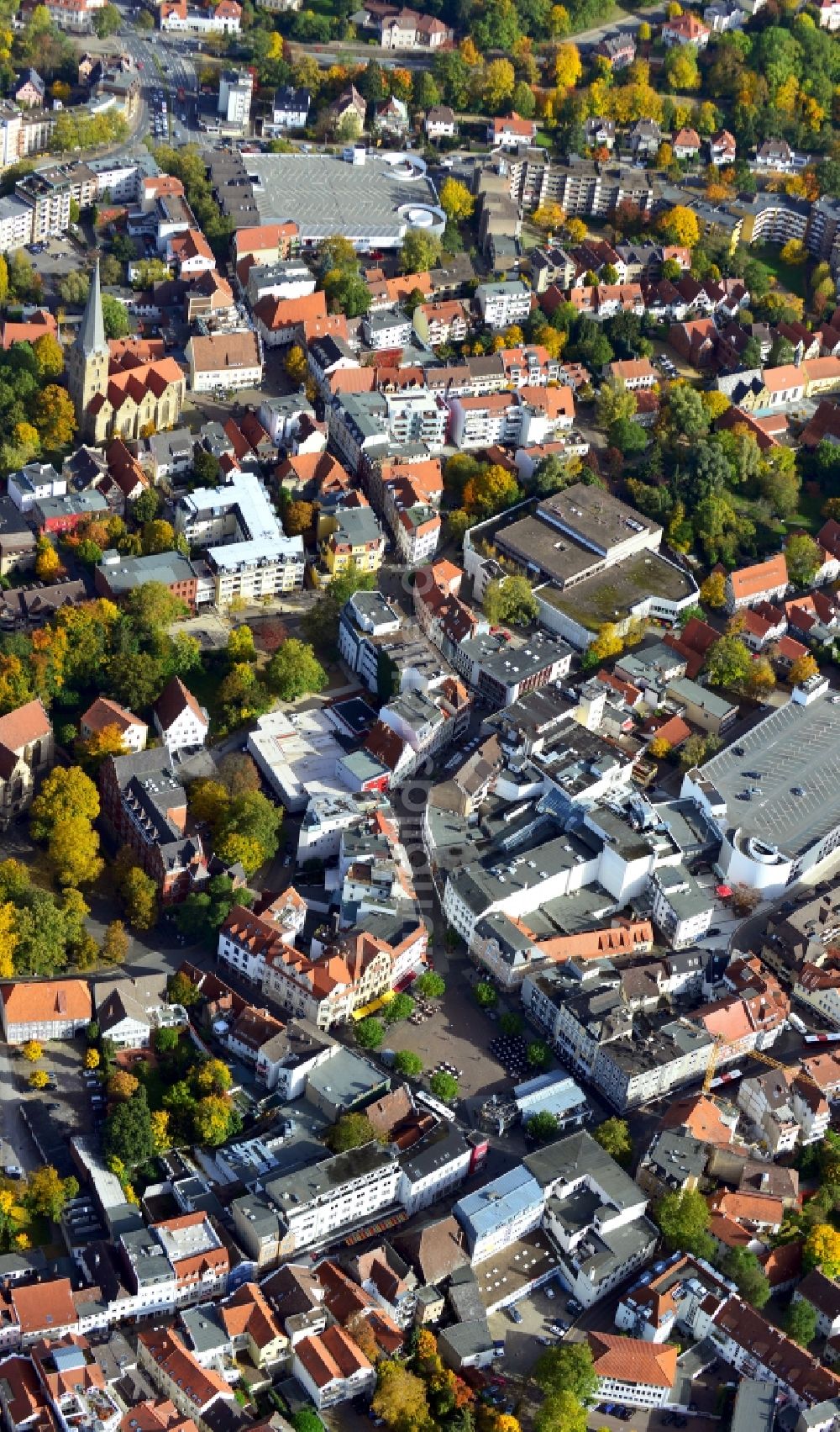 Luftaufnahme Herford - Stadtansicht von Herford im Bundesland Nordrhein-Westfalen