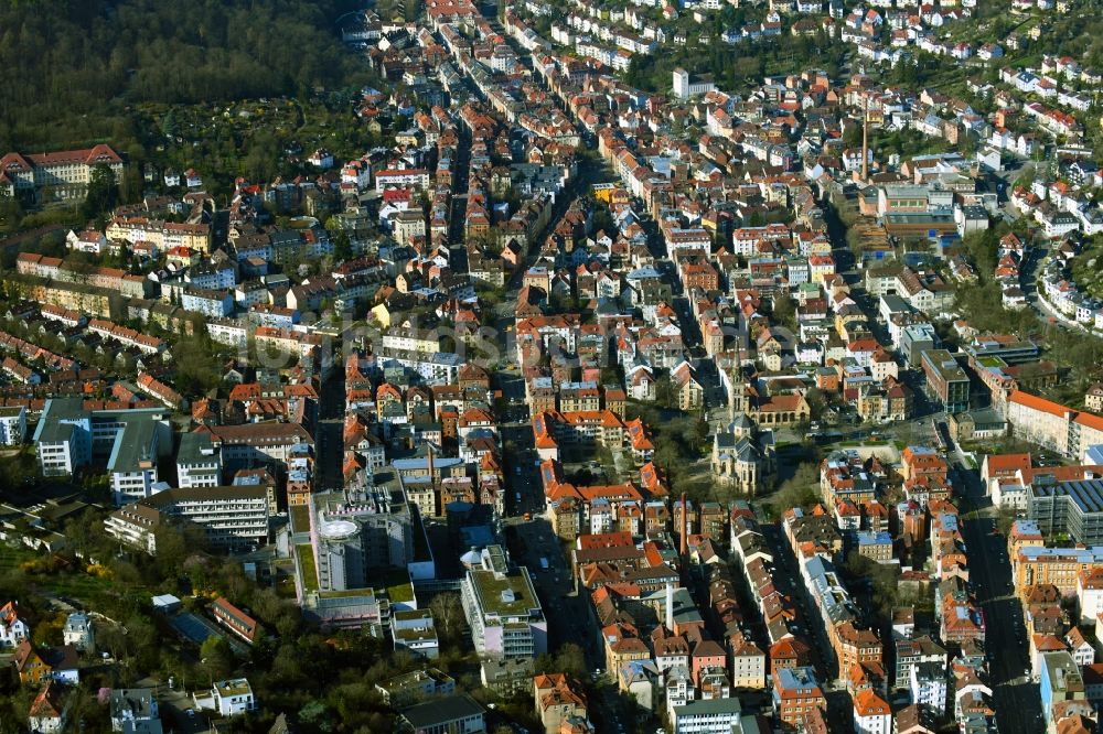 Luftaufnahme Stuttgart - Stadtansicht Heslach in Stuttgart im Bundesland Baden-Württemberg, Deutschland