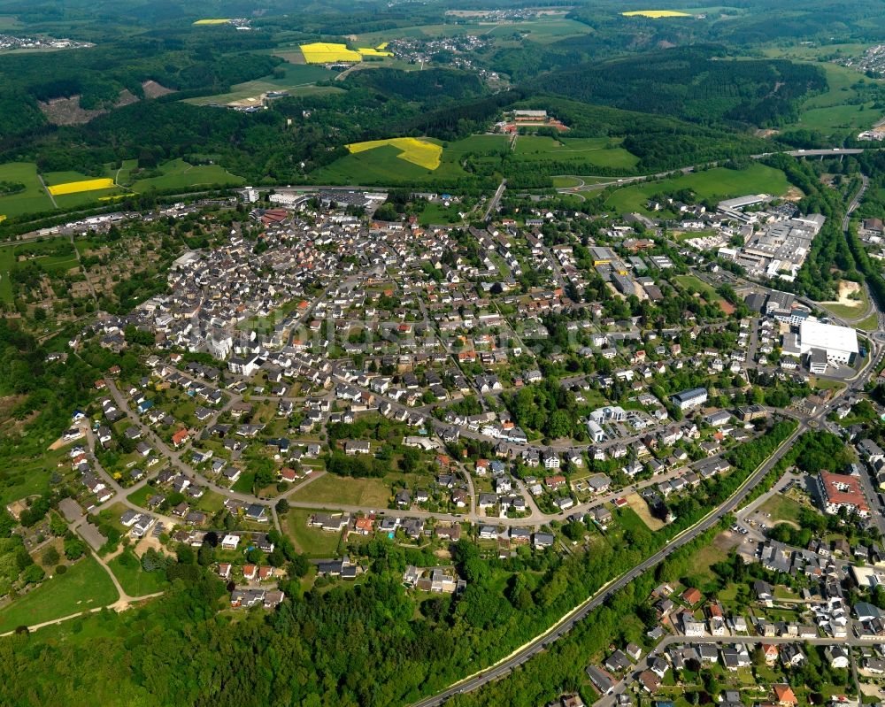 Luftaufnahme Höhr-Grenzhausen - Stadtansicht von Höhr-Grenzhausen im Bundesland Rheinland-Pfalz