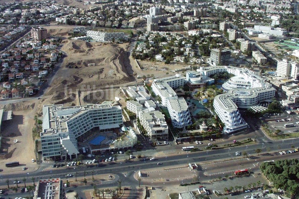 Luftbild Eilat - Stadtansicht mit Hotels im Stadtgebiet der Touristenstadt Eilat in South District, Israel