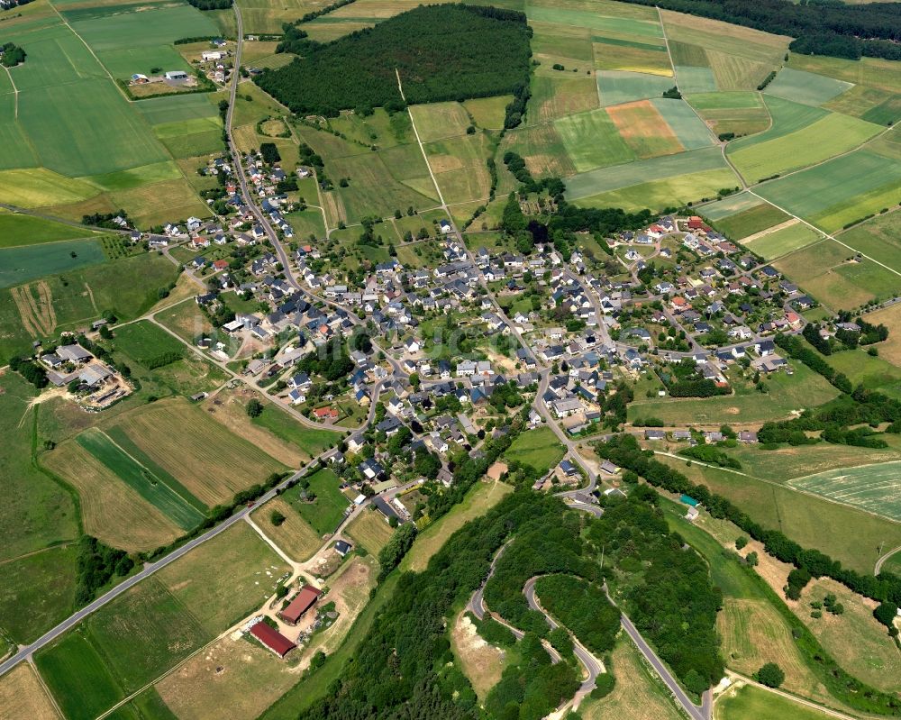 Hottenbach aus der Vogelperspektive: Stadtansicht von Hottenbach im Bundesland Rheinland-Pfalz