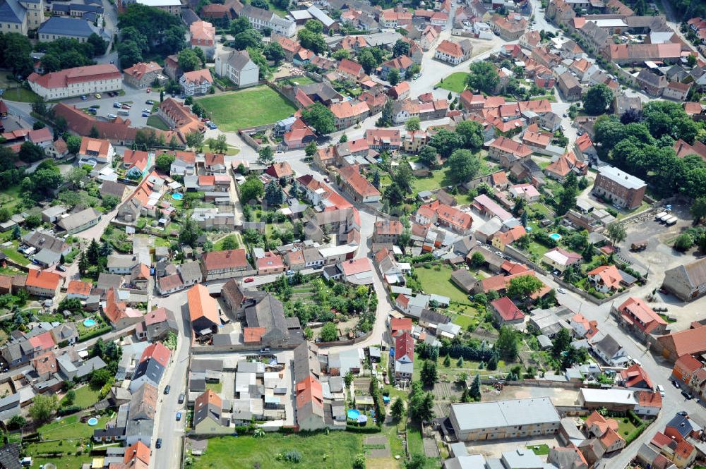 Hoym aus der Vogelperspektive: Stadtansicht Hoym